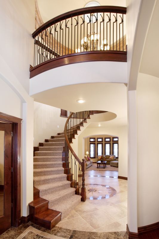 Curved Staircase Installation in Conroe, TX