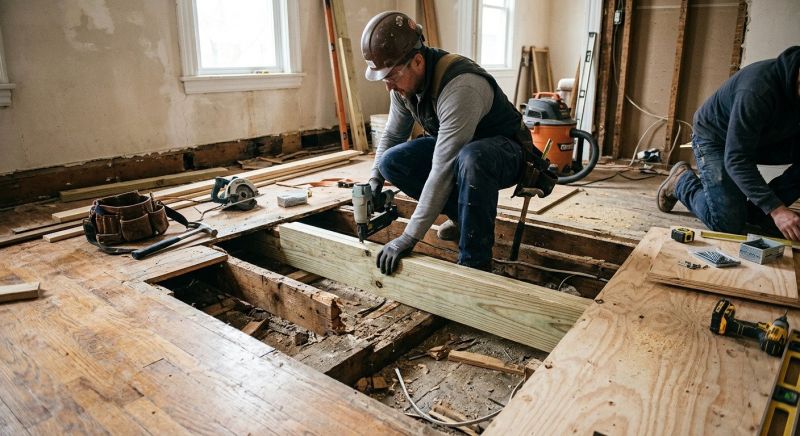 Sagging Floor Repair in Wilmington, NC
