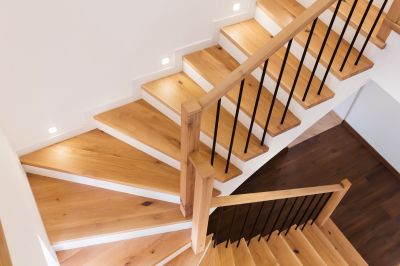 Spiral Wood Stairs